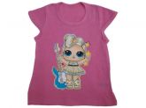 Camiseta de algodão Pink - Bonecas Tam. PP, P, M e G